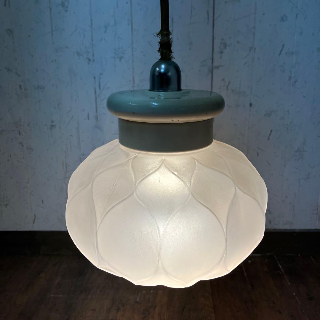 D-2 昭和レトロ ヴィンテージ 松下電工 ナショナル すりガラス