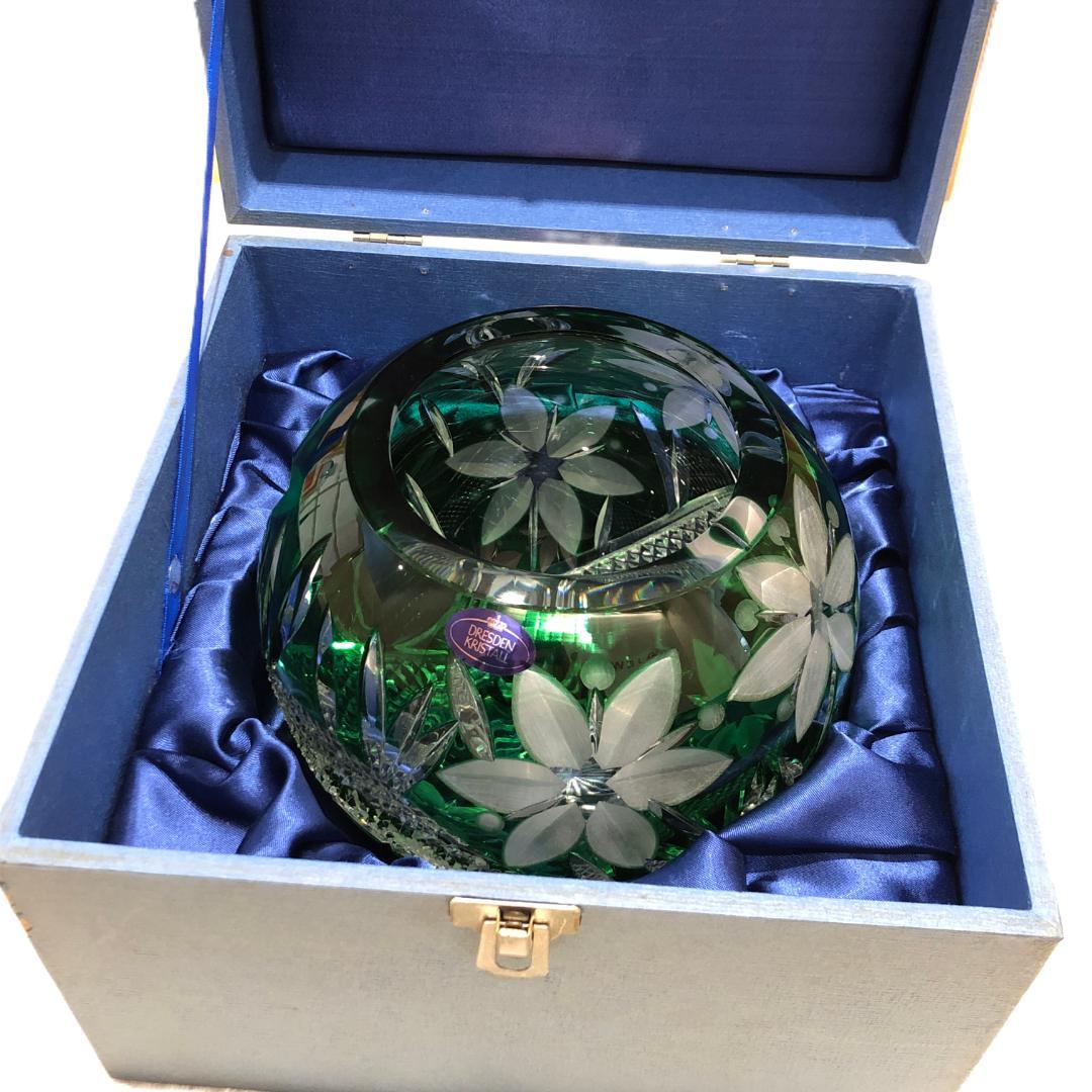 □DRESDEN KRISTALL ドレスデンクリスタル ドイツ製 花瓶
