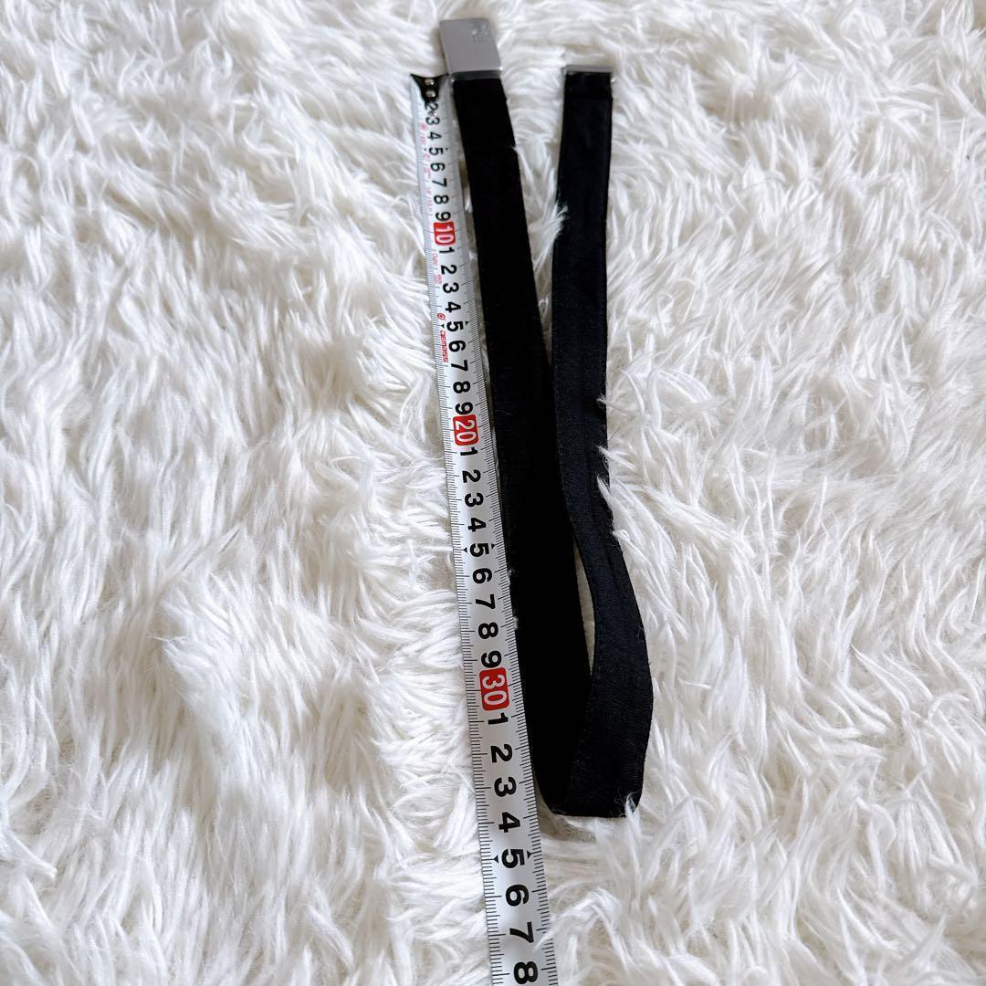 FENDI メタルバックル付きベルト リネン混ひざ丈ワンピース Sサイズ 黒