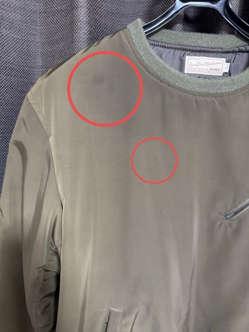 AVIREX×roar 限定コラボ　カーキ　Lサイズ