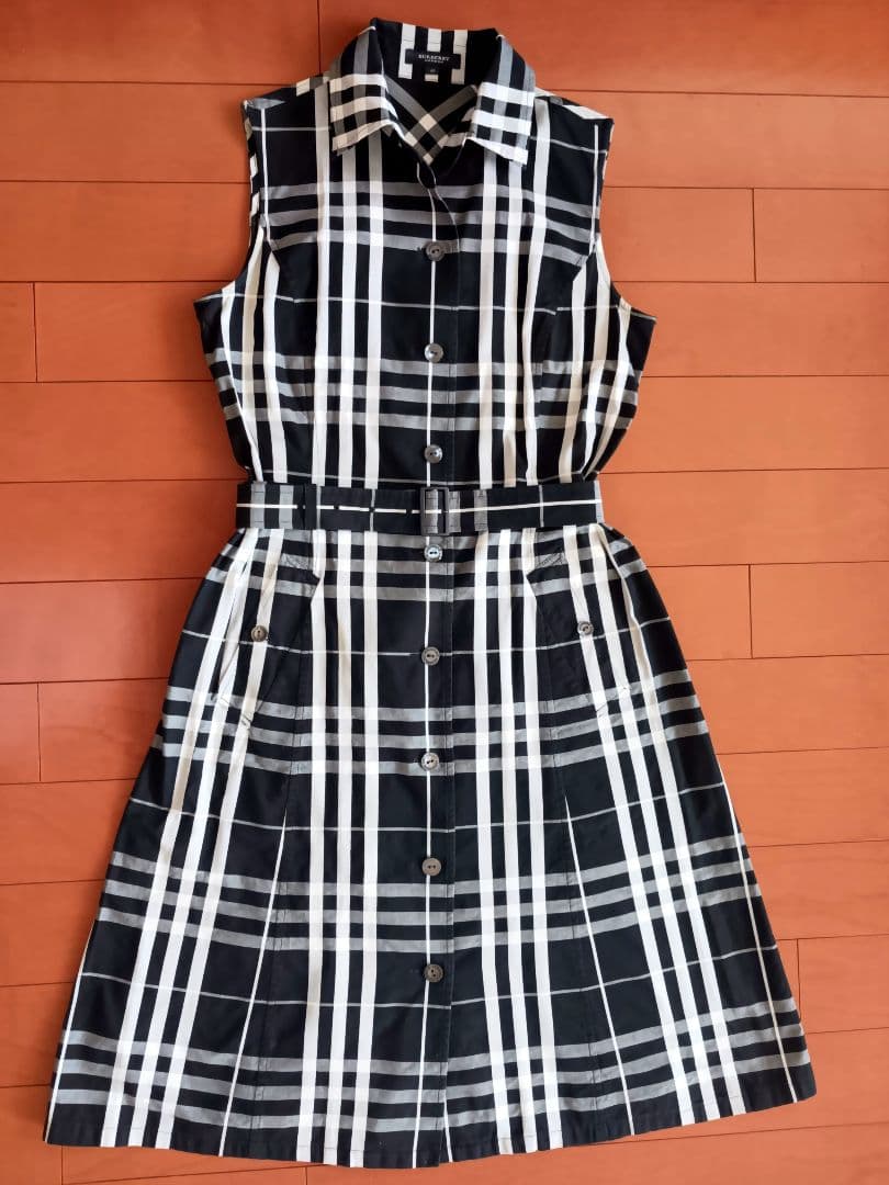 Burberry チェック柄 ノースリーブワンピース 40 | 激安通販のイーサプライ