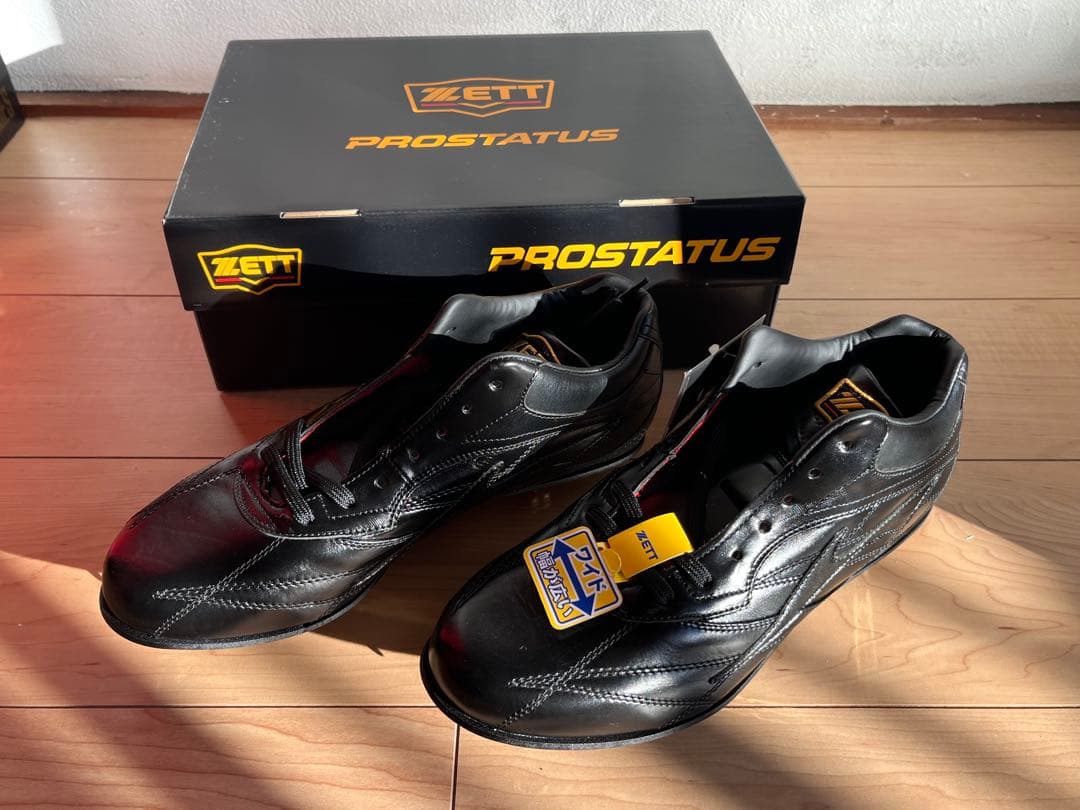 【新品未使用】ZETT プロステイタス 野球スパイク 革底 27.5cm