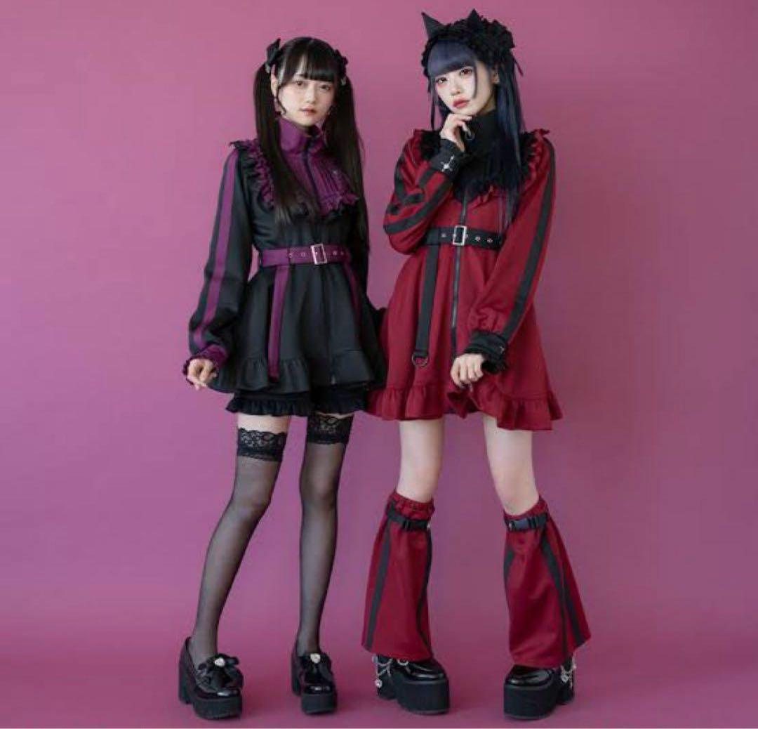 値下げ中 夢展望 DearMyLove十字架刺繍フリルシスタージャージワンピース