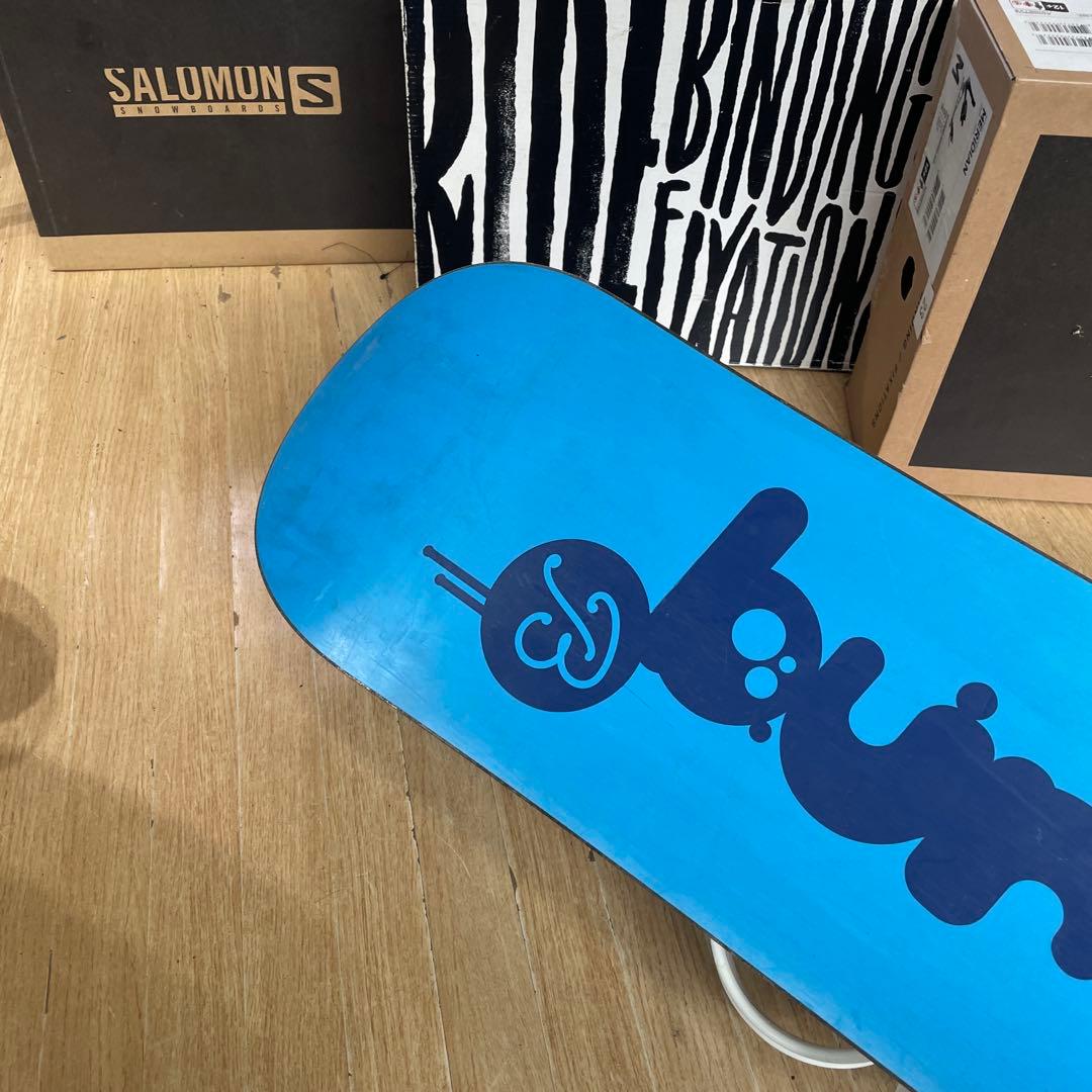 BURTON　キッズスノーボードセット　126cm　バートン　バイン付3点セット