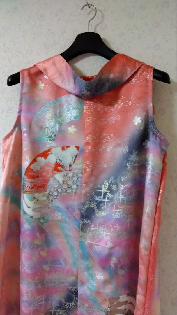 振袖リメイクワンピース