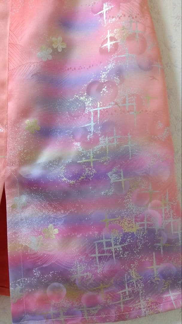 振袖リメイクワンピース