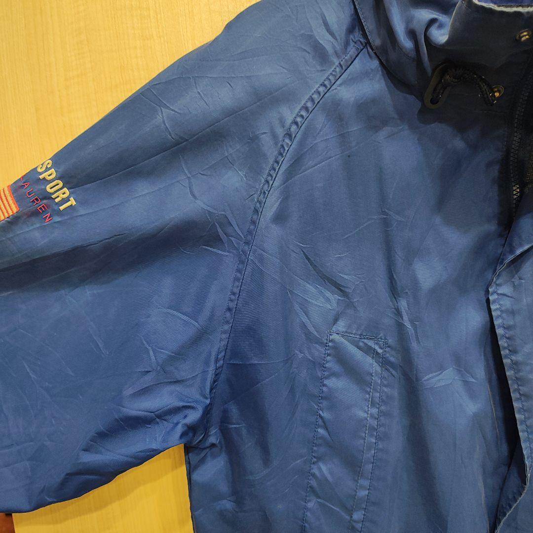 90年代 Polo Sport Ralph Lauren レインウェア 青 刺繍