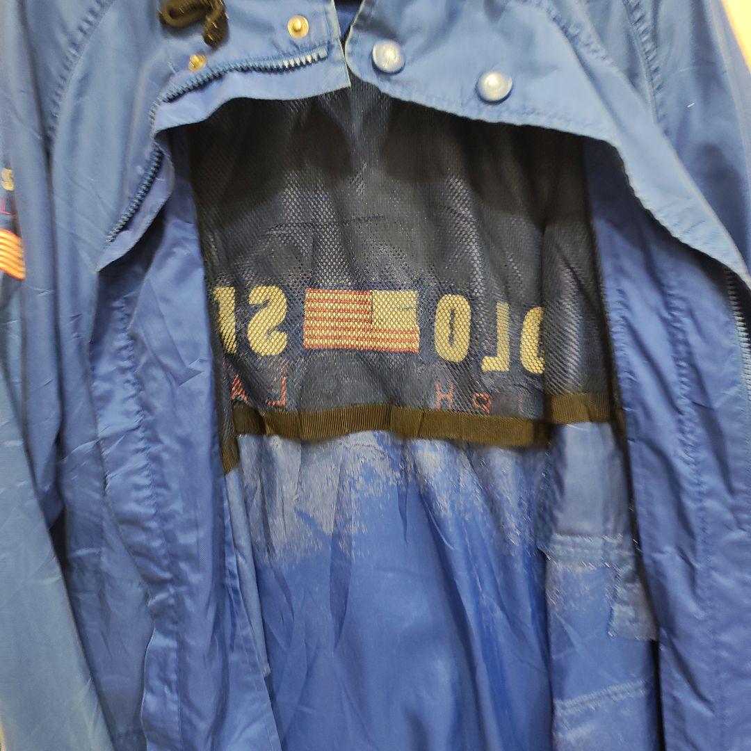 90年代 Polo Sport Ralph Lauren レインウェア 青 刺繍