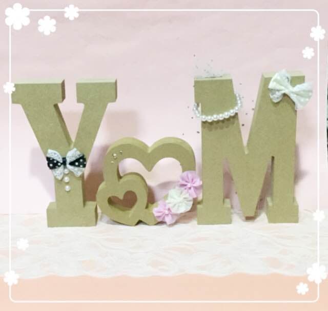 もも様確認用♡ウエディングバージョン・イニシャルオブジェ