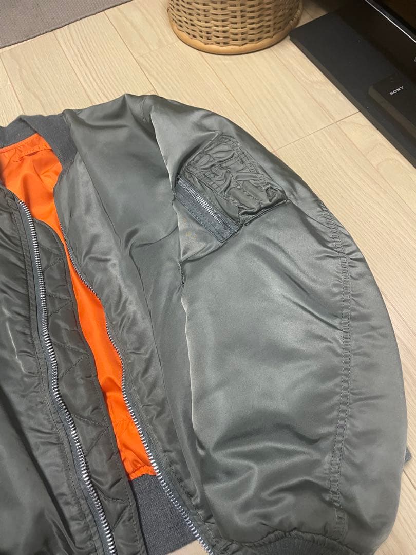 【80s-90s ALPHA 民生品/ USA MA-1 フライトジャケット】