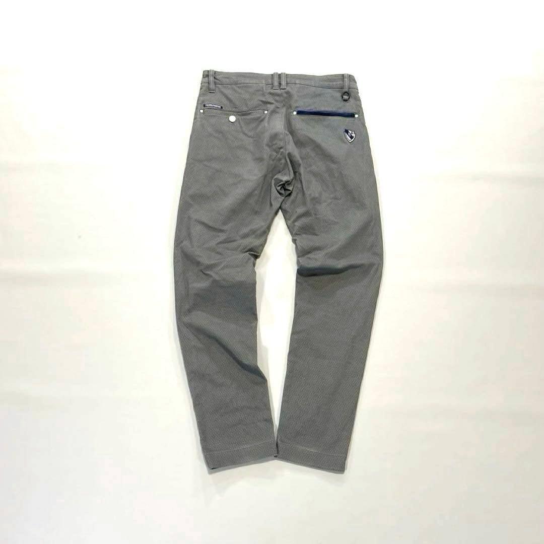 パーリーゲイツ ロングパンツ グレー 総柄 サイズ3 S〜タイト目M程度