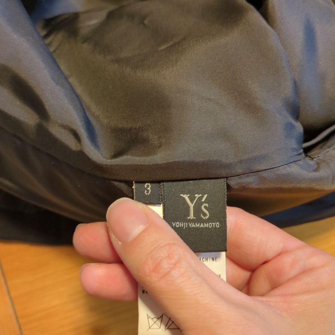 Y's ワイズ ポンチョケープ風コート 黒 L