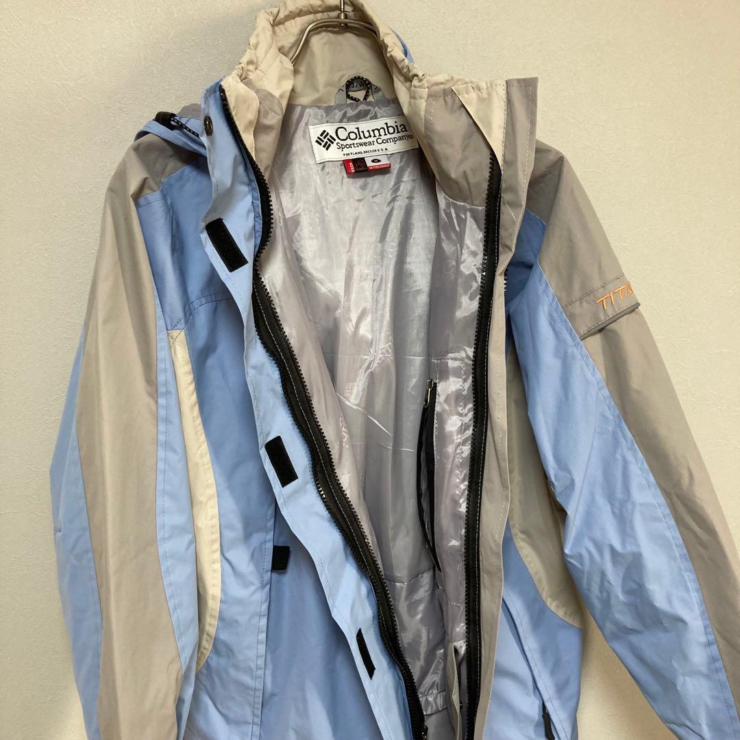美品 Columbia コロンビア スキー スノボー ウェアー M 水色