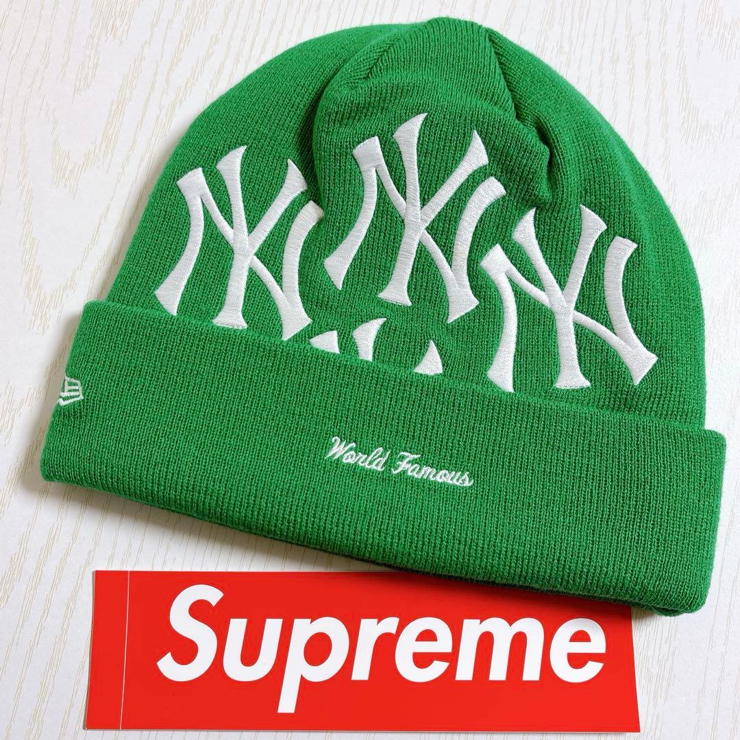 Supreme NEW ERA ニューエラ　ニット帽　ビーニー　グリーン　緑