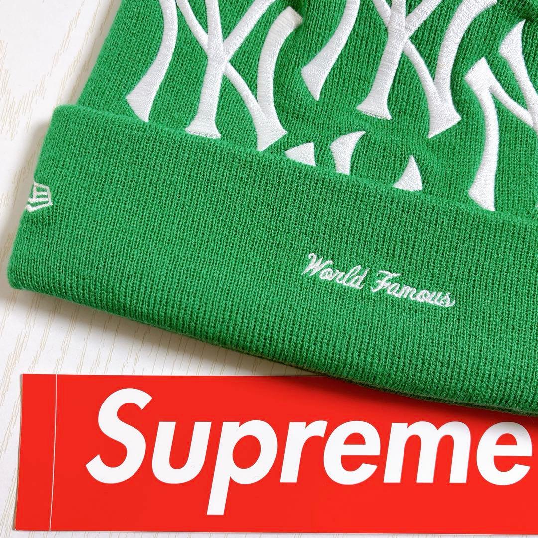 Supreme NEW ERA ニューエラ　ニット帽　ビーニー　グリーン　緑