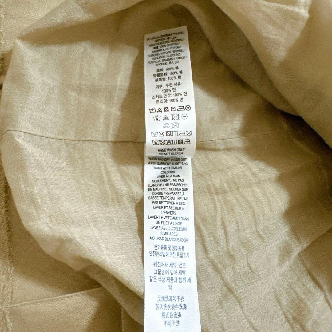 現行タグ Burberry スカートプリーツ フレアTBロゴ　べージュ