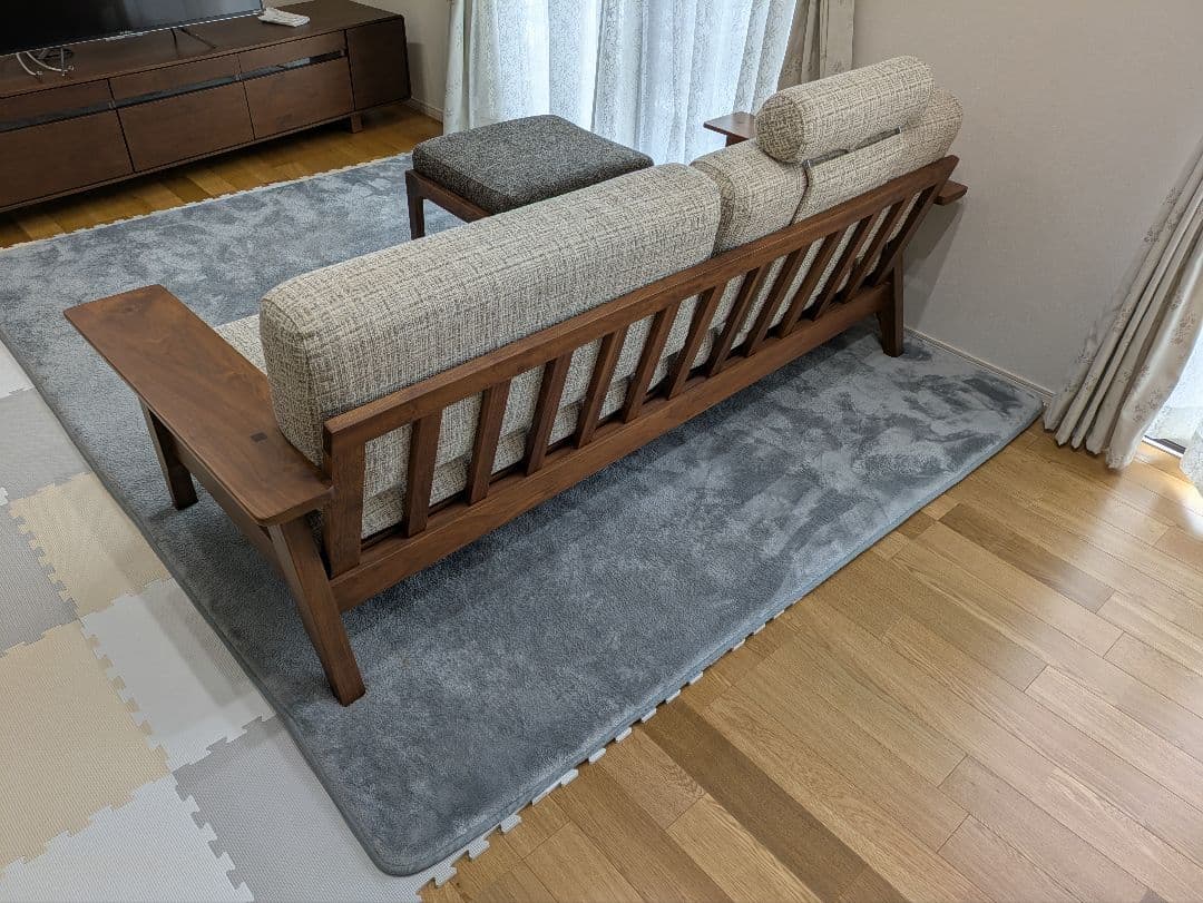 東京インテリア　ソファセット（オットマン付き）