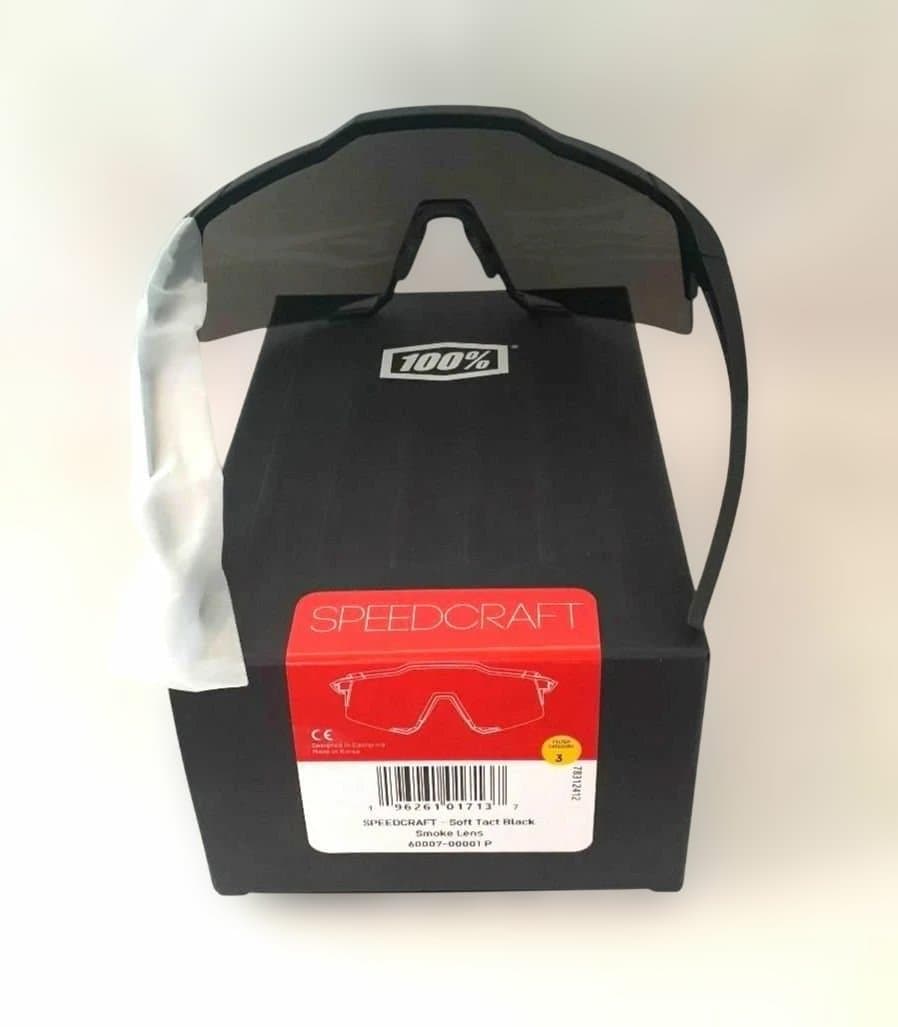 最新版 100% SPEEDCRAFT ブラック ワンハンドレッド サングラス