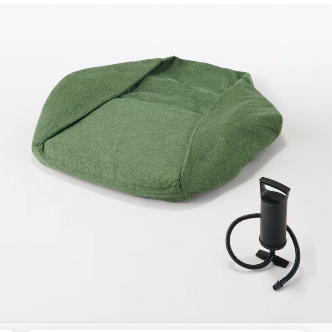 空気でできたソファ グリーン