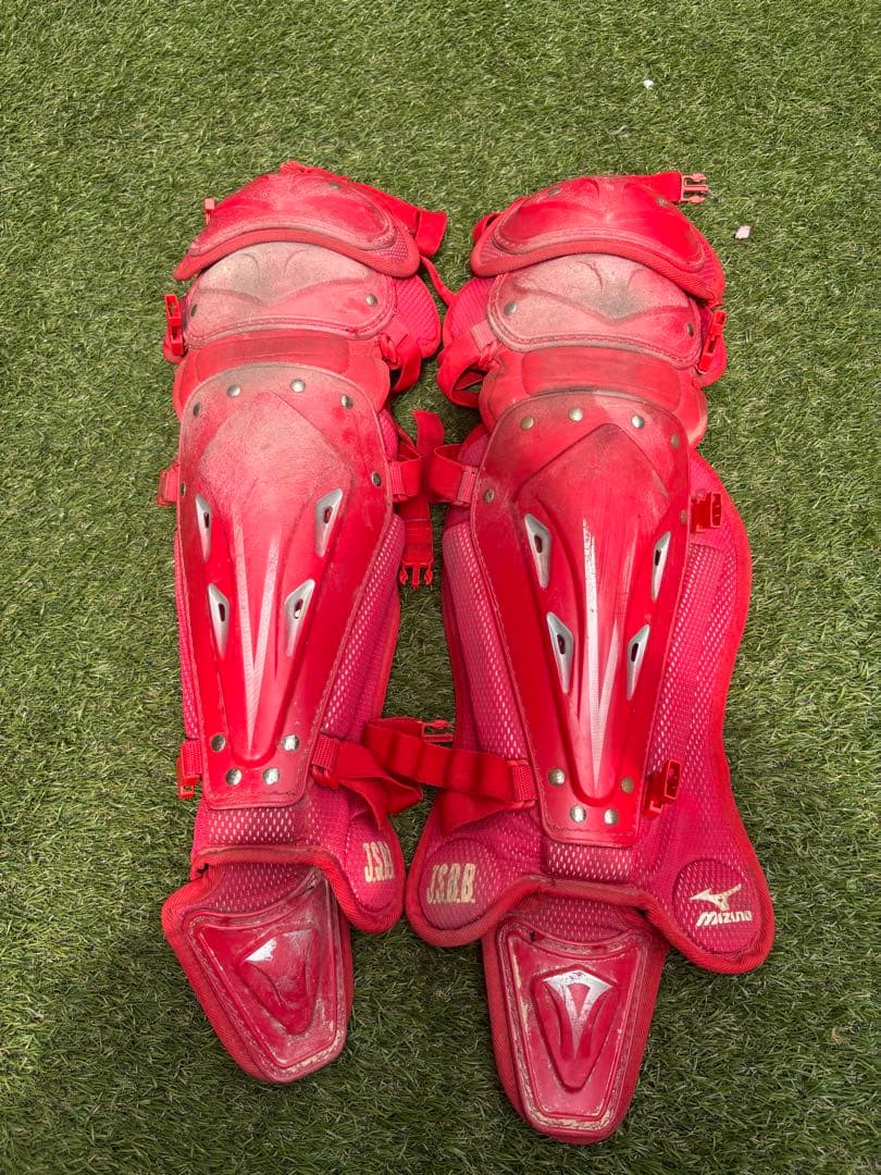 JSBB 軟式用　キャッチャー防具セット　レッド