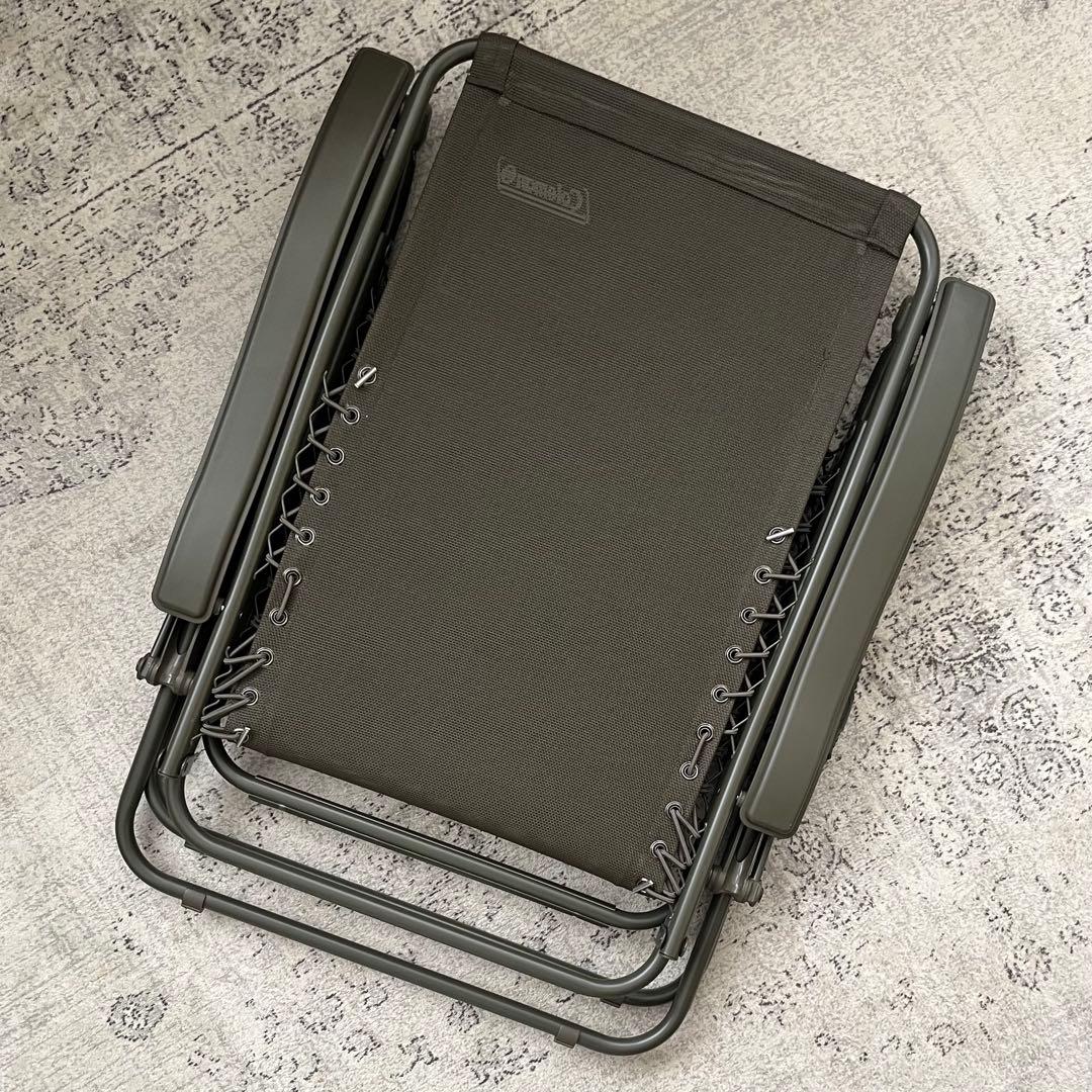 【Coleman】インフィニティチェア（オリーブ）　専用カップホルダー付き