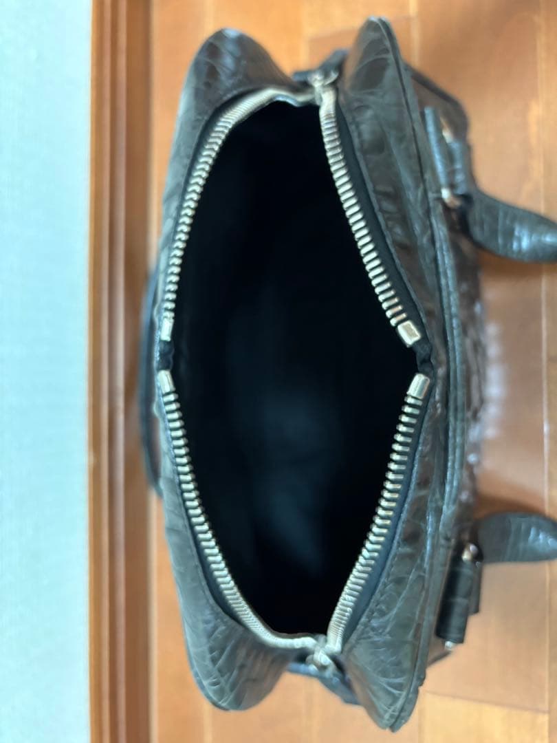 2000s MIU MIU archiveクロコ型レザーハンドバッグ