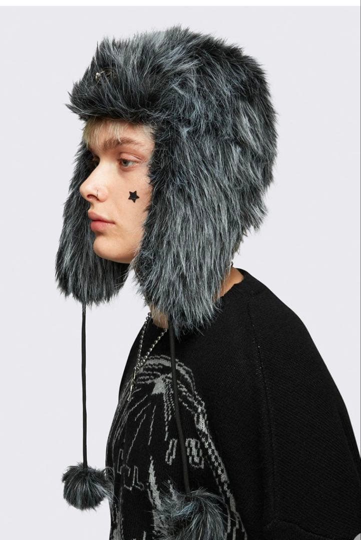 帽子 minga london ORION FURRY TRAPPER HAT