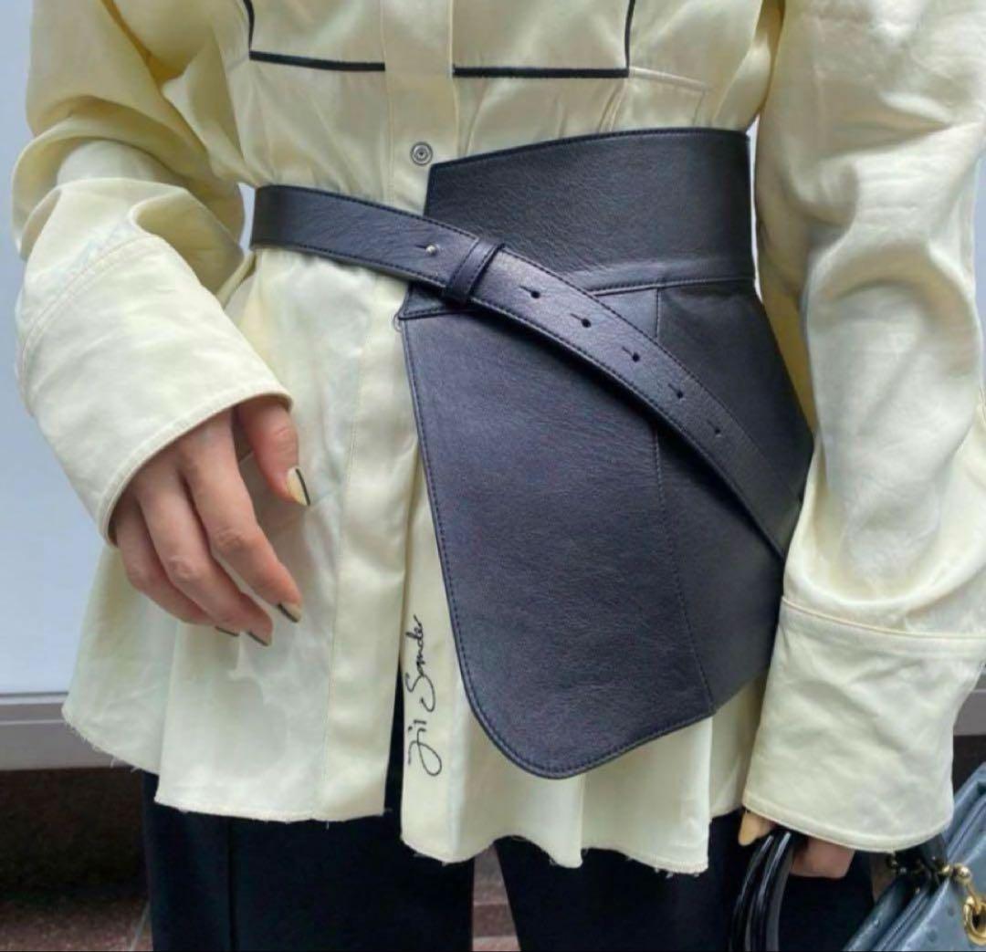 leather corset belt/ jan solvie assembly