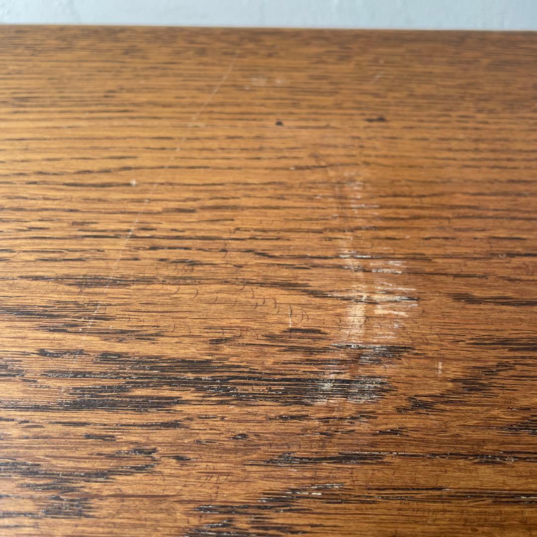 オランダ製　木製　サイドテーブル マガジンラック　オーク無垢材　百貨店