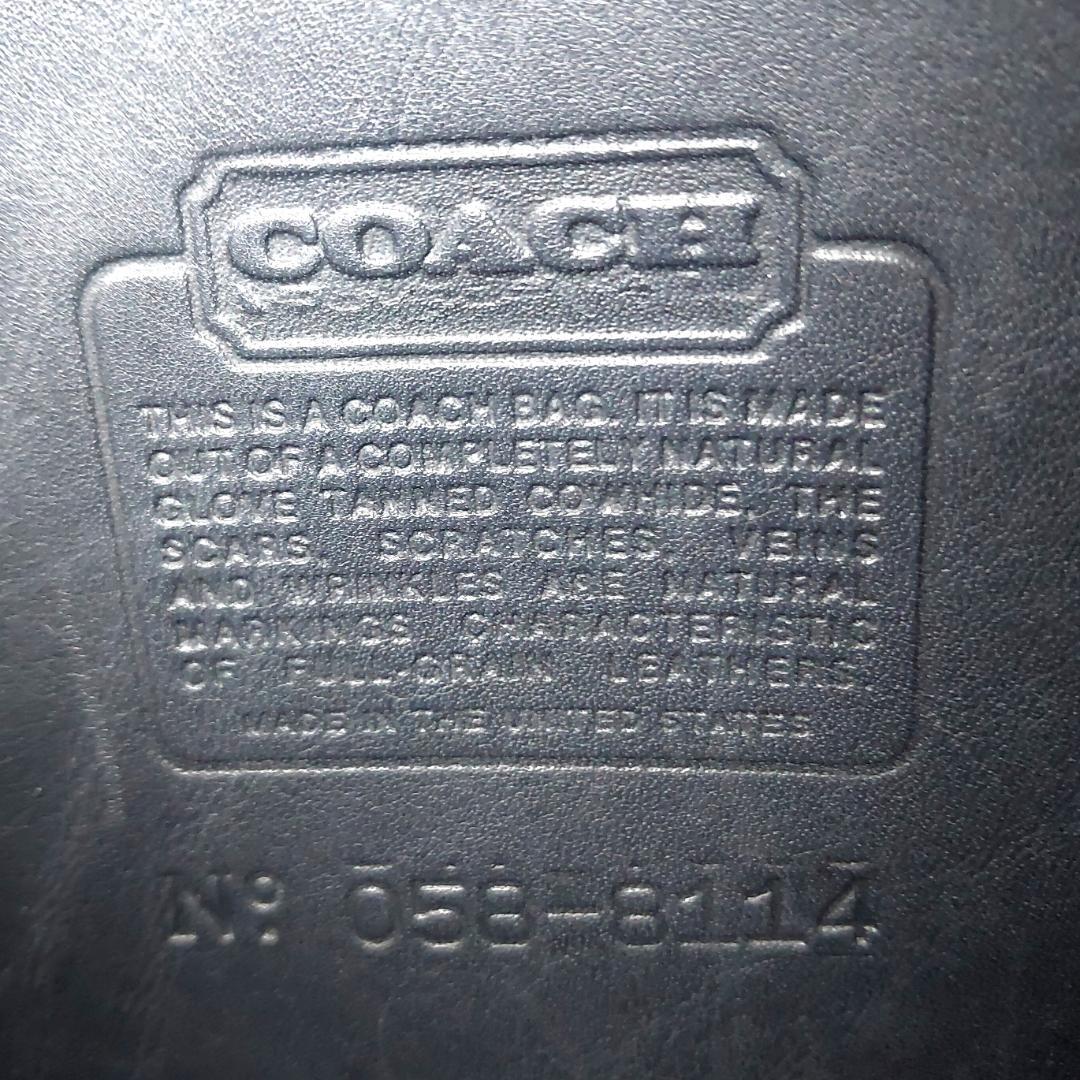 COACH オールドコーチ 8114 ターンロック ショルダーバッグ ネイビー