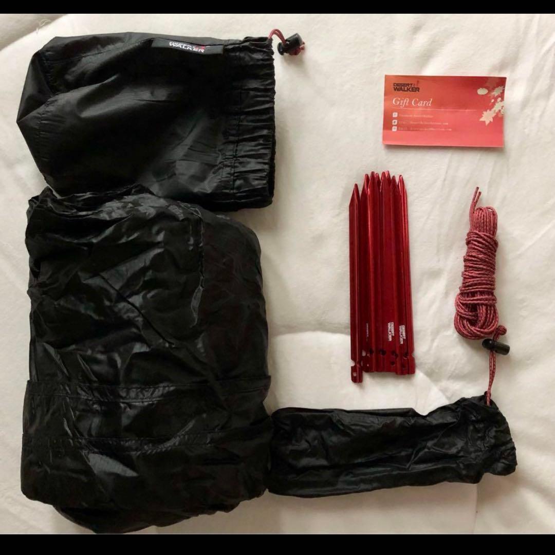 未使用】DESERTWALKER 超軽量タープ デザートウォーカー 多用途 黒