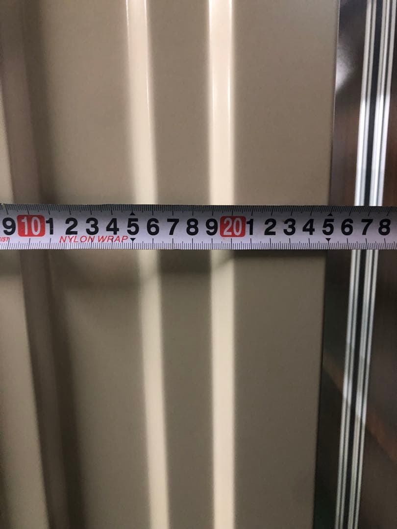 ベージュ スチールラック 6段 高さ約180cm