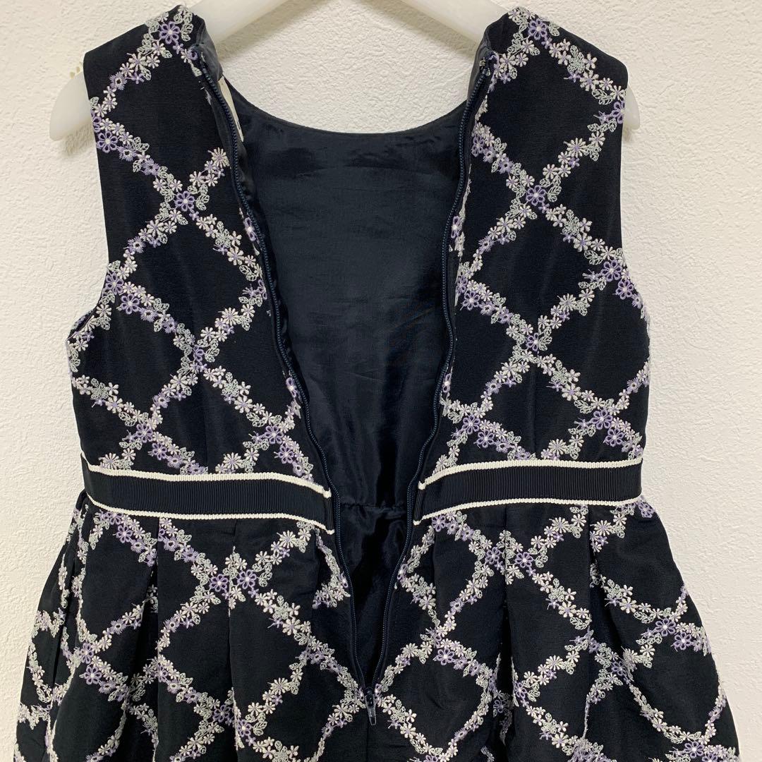 組曲×ブランシェス　フォーマルドレス　120 上品　ネイビー　入学式　卒園式