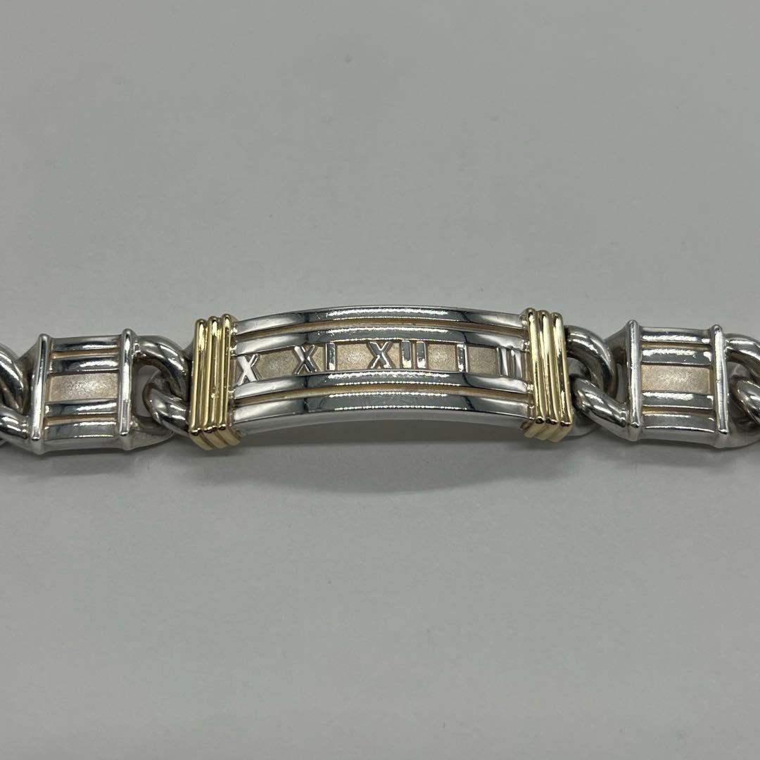 ティファニー TIFFANY&CO アトラス ID ブレスレット コンビ 希少