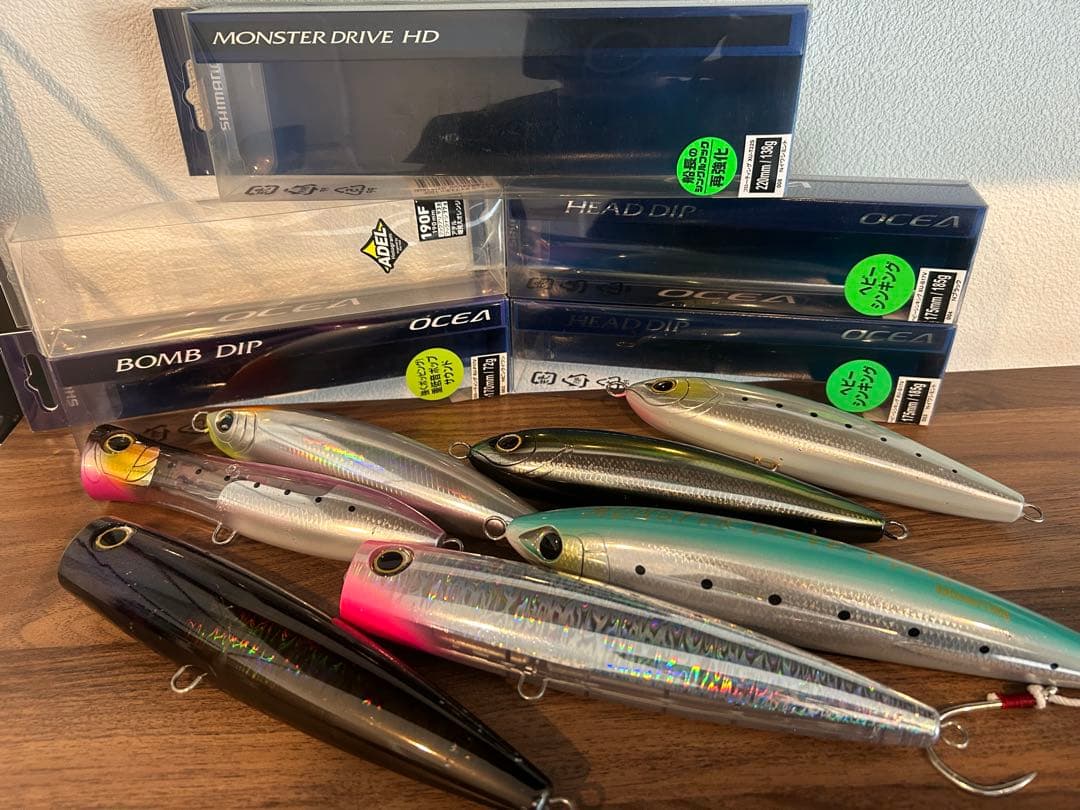 キャスティング用ダイペン、ポッパーなど7本セット