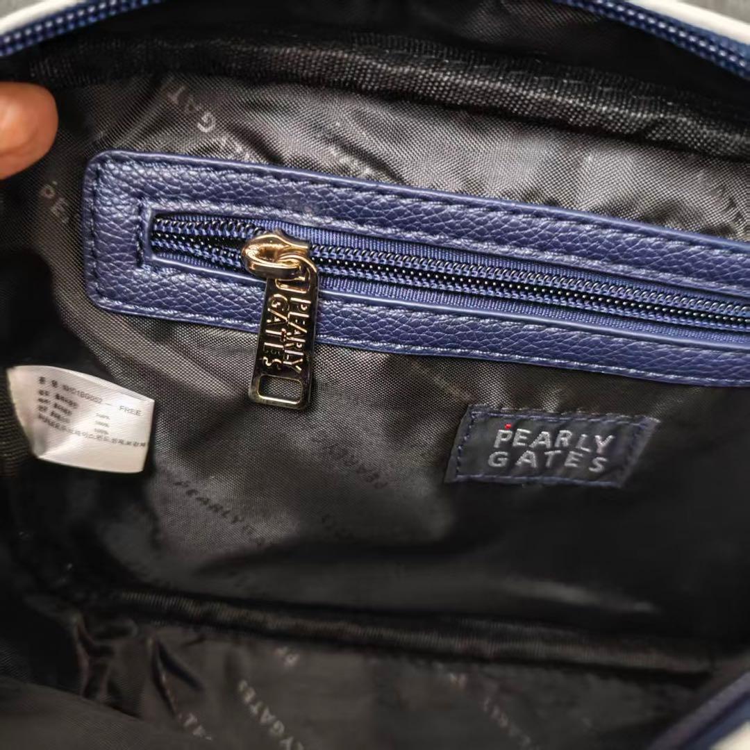 PEARLY GATES ストライプポーチ