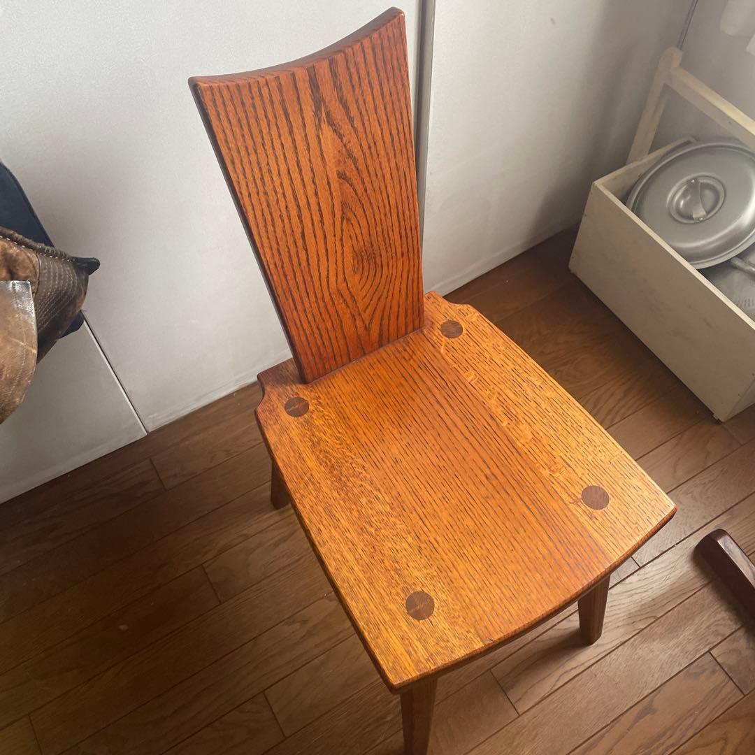 椅子　ダイニングチェア　欅　無垢