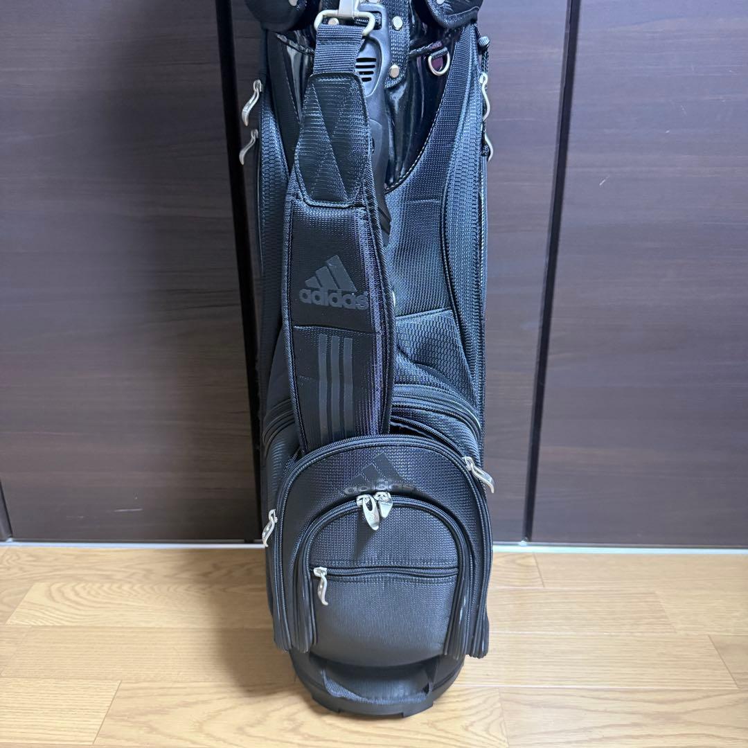adidas キャディバッグ ゴルフバッグ ブラック