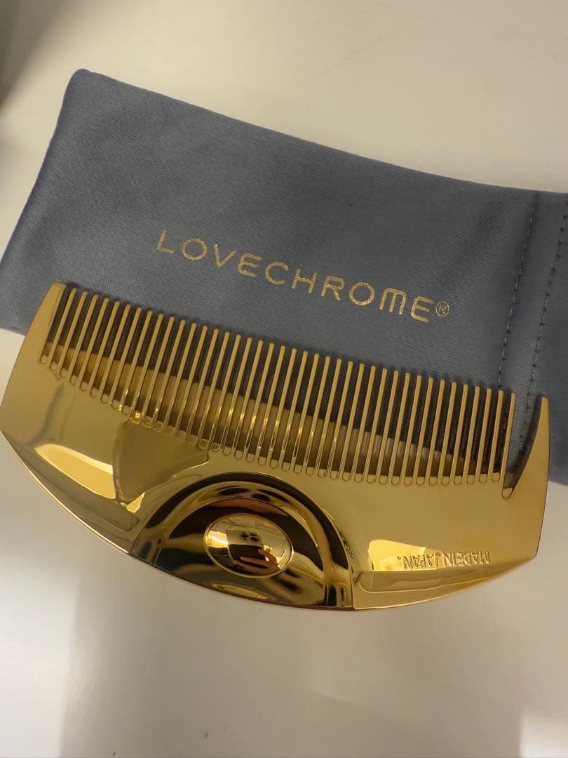【即日発送】LOVECHROME ゴールドコーム ポーチ付き 開封済未使用