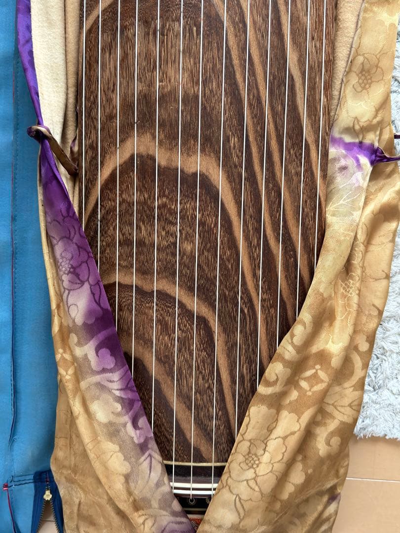 【K.】練習・初心者用お琴　13弦　並甲　すだれ彫り