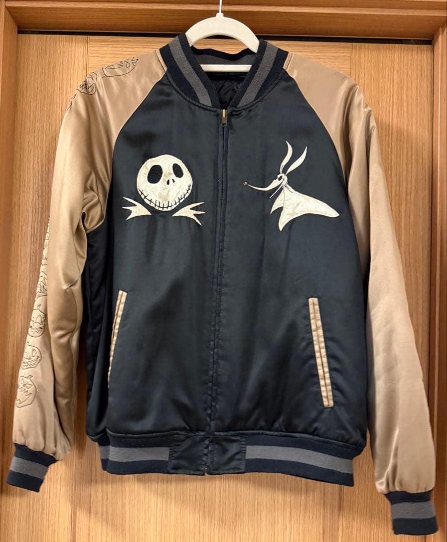 ナイトメアビフォアクリスマス ジャック 刺繍スカジャン【古着】