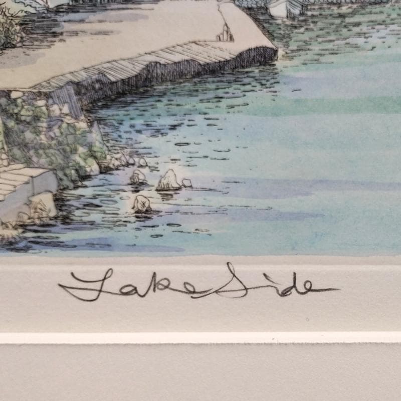 ☆織田義郎☆「Lakeside」銅版画+手彩 185/200 - メルカリ