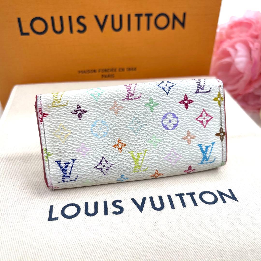 <良品>ルイヴィトン 　モノグラム　マルチカラー　キーケース　　4連 　861