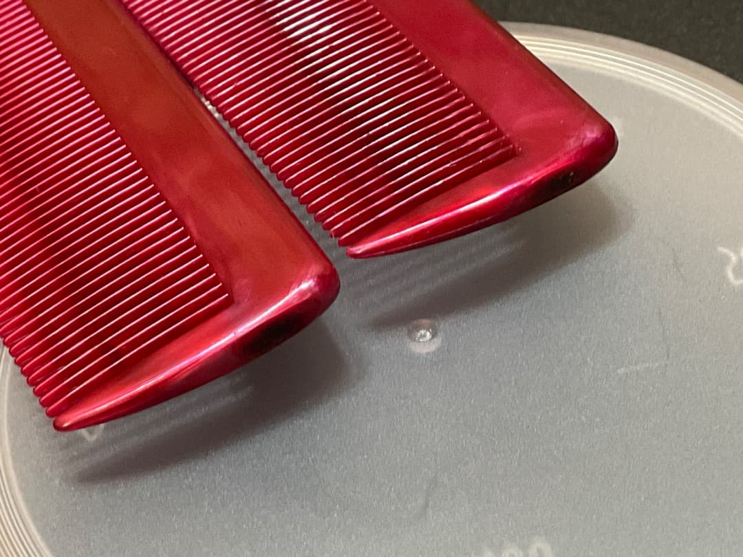 80s 当時物 クリームソーダ コーム クシ 2本セット ドクロ TEMMYE