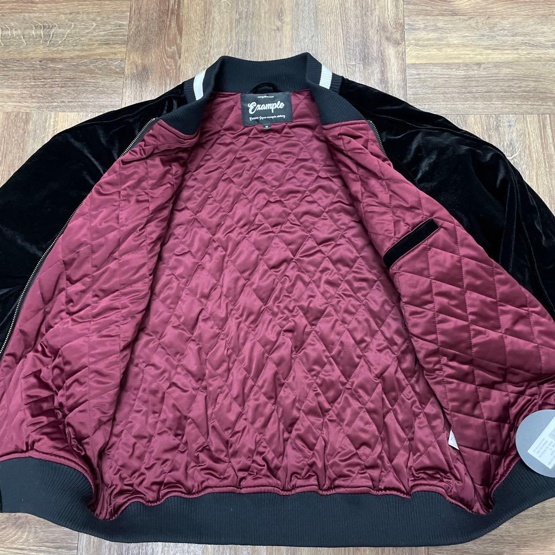 新品タグ付き　エグザンプル　黒ベロアジャケット　サイズM