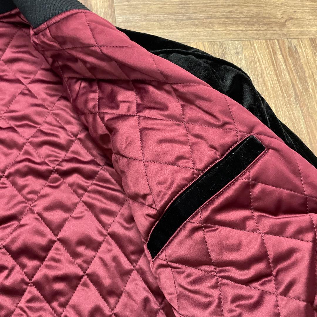 新品タグ付き　エグザンプル　黒ベロアジャケット　サイズM