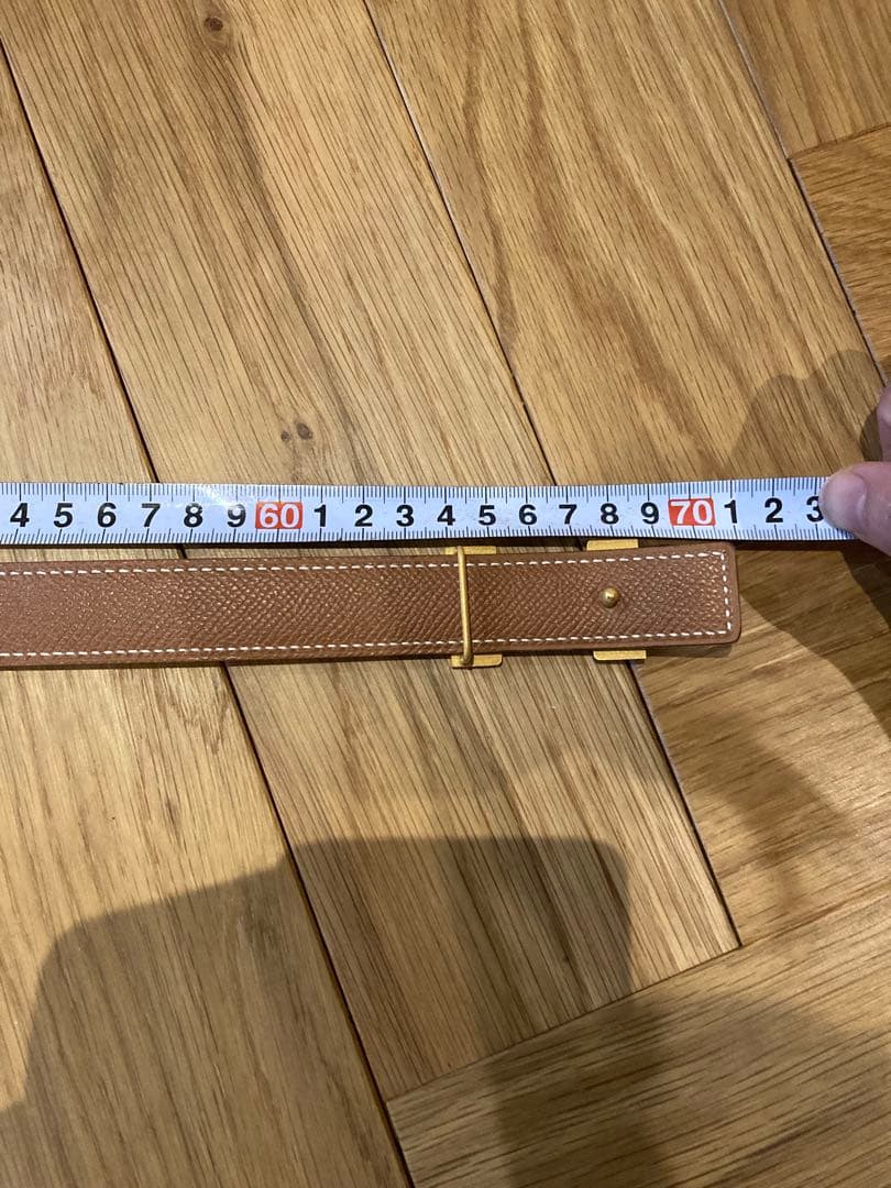 ほぼ新品　エルメス　ベルト　レディース　ブルー　ヴィンテージ　箱付き　付属品