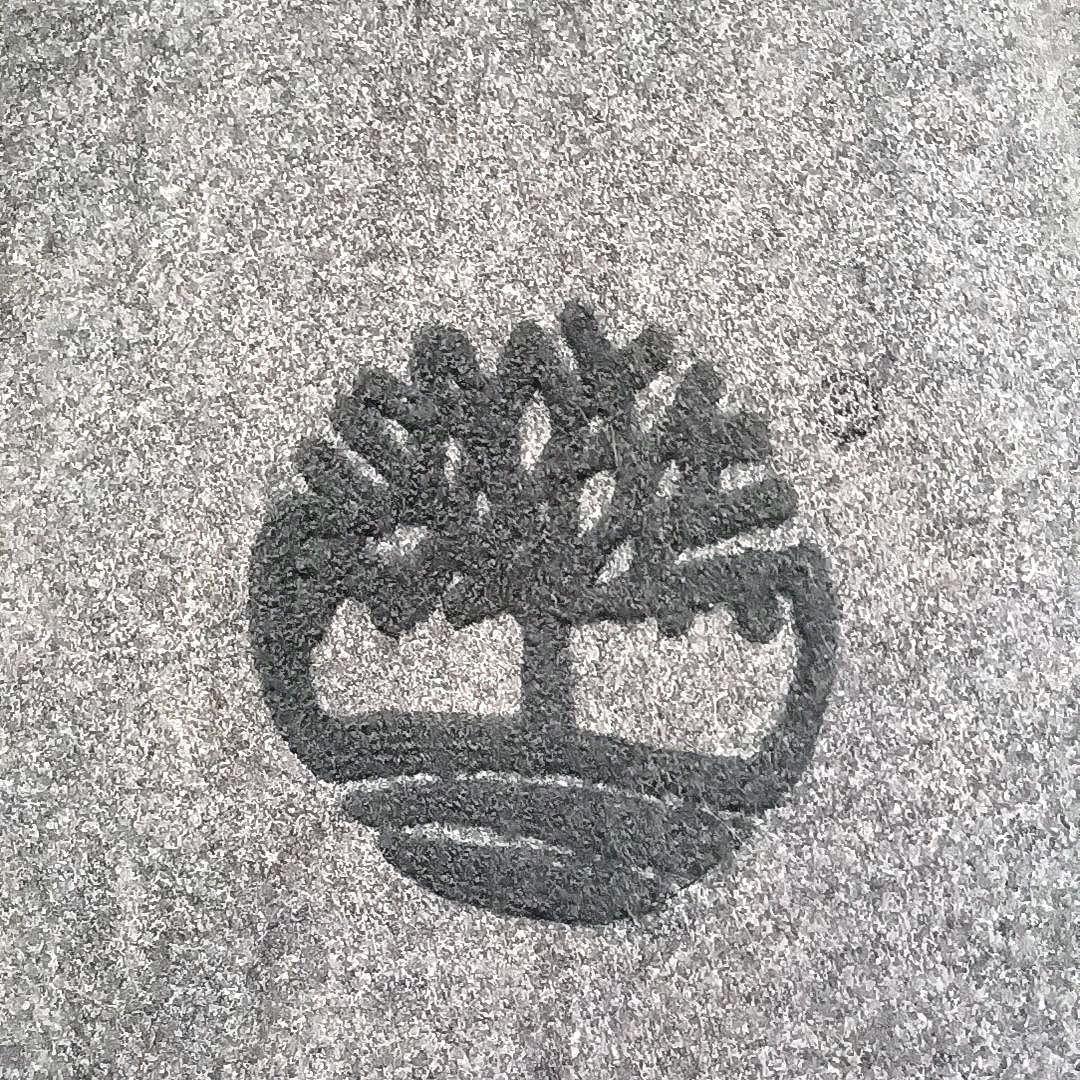 00s★2XL　ティンバーランド　レザー×メルトン　刺繍デカロゴ　スタジャン　黒