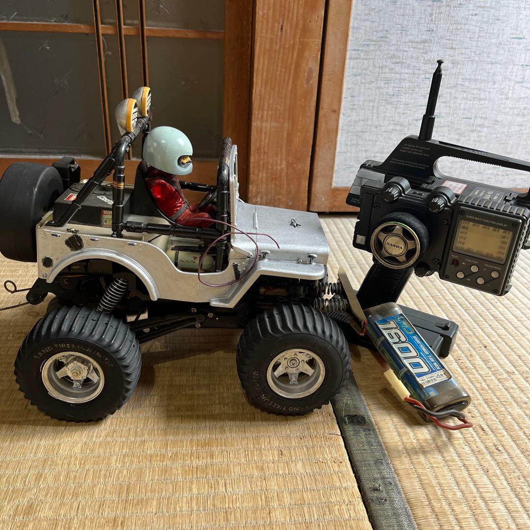 タミヤワイルドウイリス初代物 ラジコンカー プロポ、スピコン、サーボ、付き