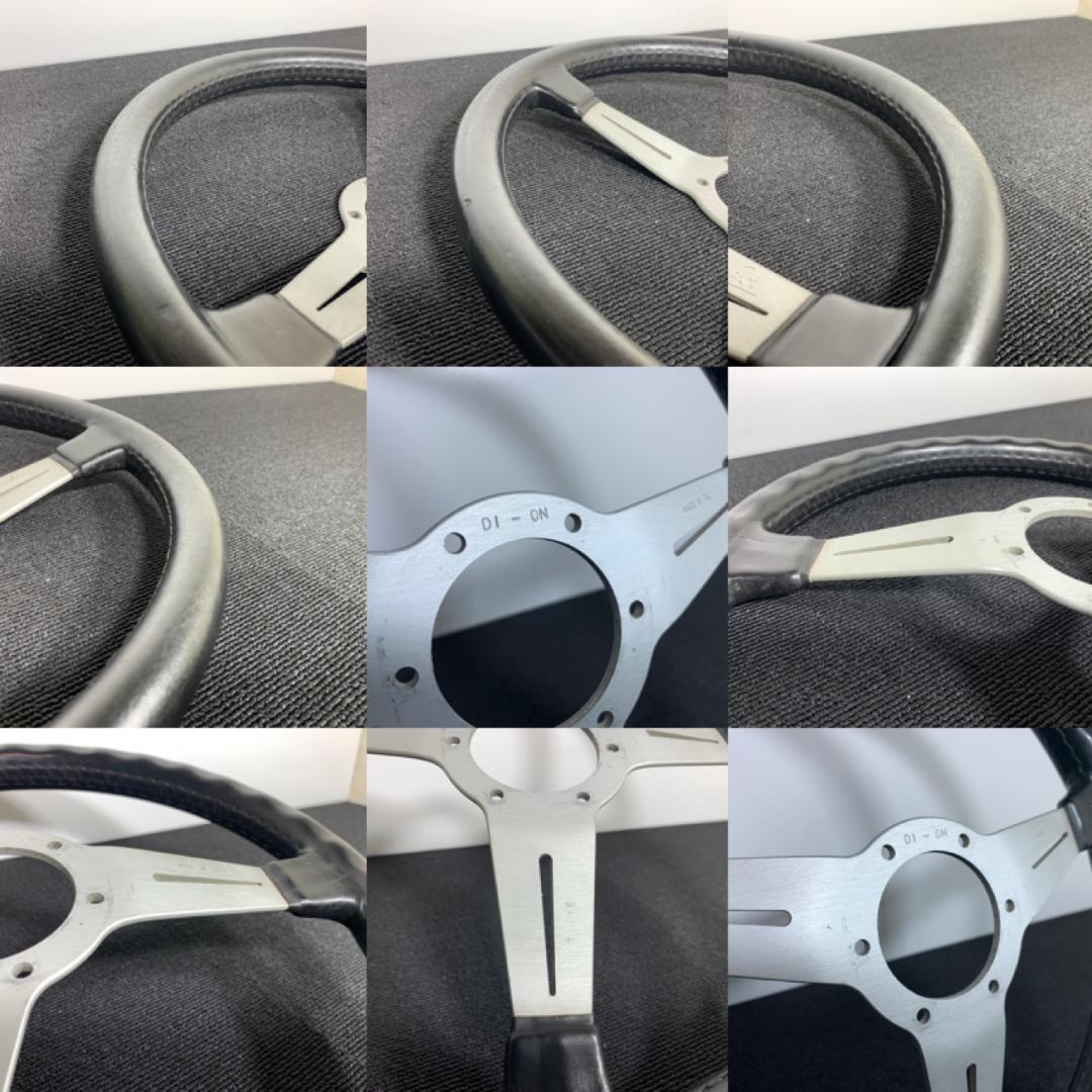 ナルディクラシック シルバースポーク レザーステアリング ホーン